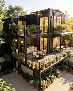 Chambres à coucher, maisons conteneurs, maisons préfabriquées portables, mini-maisons préfabriquées, maison modulaire de luxe en conteneur avec restaurant - Product Image 3