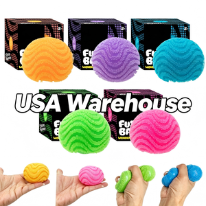 Balle anti-stress pelucheuse à remontée lente, en stock aux États-Unis, outil sensoriel apaisant à presser - Product Image 6