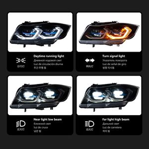 Conjunto de Faros Delanteros LED Láser para Automóvil BMW <span class=keywords><strong>Serie</strong></span> 3 E90, Actualización Estilo G22, Hexagonales, DRL, Bi-LED, Proyectores - Product Image 4