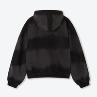 Blouson bomber noir matelassé en toile de coton 100 % personnalisé, coupe oversize, avec fermeture éclair et fermoirs, style workwear