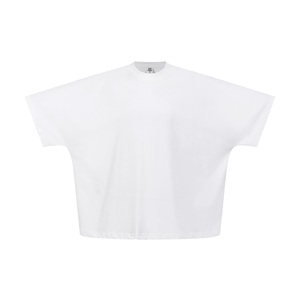 Camiseta de Manga Corta para Hombre, con Logotipo Personalizado, 100% Algodón, Cuello Redondo, Color Sólido, Estilo Hip Hop, Suave, Transpirable, Corte Regular, Informal, para Verano - Product Image 2