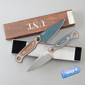 Couteau pliant à lame fixe en acier MagnaCut, manche en lin BM203, vente en gros d'usine, couteau de survie pour le camping en plein air - Product Image 1