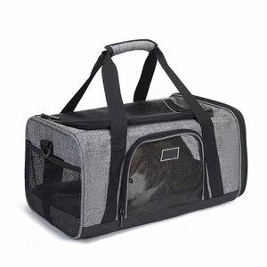 Bsci Pet Réfléchissant Compagnie Aérienne Approuvé Durable Respirant Pliable Doux Face Maille En Plein Air Pet Chien Transporteur Transportant Sac De Voyage - Product Image 4