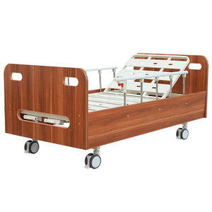 Lit médical en bois et métal Haowei Kang modèle 41 à bas prix, <span class=keywords><strong>2</strong></span> manivelle, garantie de <span class=keywords><strong>2</strong></span> ans, usage commercial, chambres malades, fabrication chinoise, en ligne - Product Image 5