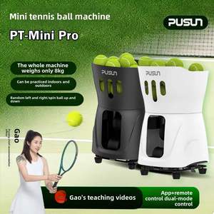 Máquina de Entrenamiento de Tenis y Pádel Portátil y Duradera con Capacidad para 120 Pelotas, Controlada por Aplicación, para Práctica de Saque Aleatorio - Product Image 5