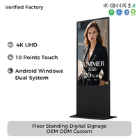 Kiosco con Pantalla Táctil Infrarroja de 43, 49, 55 y 65 Pulgadas, Sistema Operativo Android, Señalización Digital y Pantalla para Centro Comercial