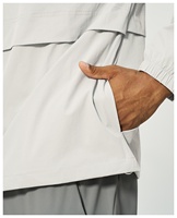 Veste décontractée légère pour homme, demi-zip, respirante, imperméable, unie, col montant, personnalisable avec logo, en nylon souple