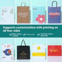 Sac en papier kraft imprimé numériquement personnalisable, écologique, coloré, pour cadeaux promotionnels d'entreprise, idéal pour les influenceurs