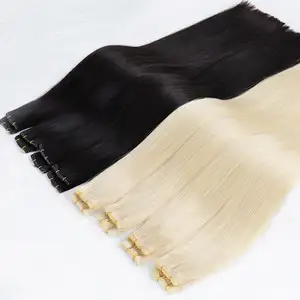 Wholesale New Weft Replace To Hand Tied Weft High Grade New Mini Flat Genius Weft Can Be Cut Human Hair