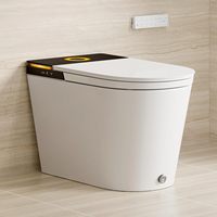 Toilette intelligente haut de gamme, siège chauffant automatique, montage au sol, télécommande, salle de bain, toilette intelligente monobloc autonettoyante