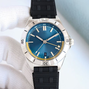 Un reloj mecánico automático de alta calidad para hombre con un esfera simple y moderna, indicador de fecha y doble zona horaria. - Product Image 3