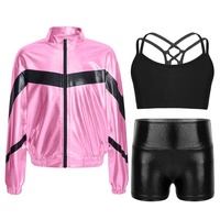 6-14 Enfants Formation Dancewear Ensemble Filles Moderne Stage Danse Performance Porter Enfant Hip Hop Danse Costumes