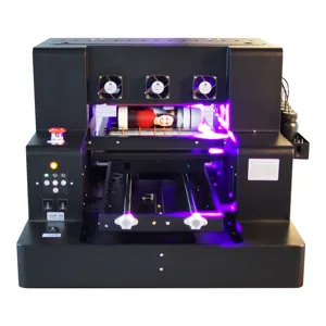 Impresora 3d A3 UV de cama plana, impresora de camisetas multifunción para tinta LED UV de plástico