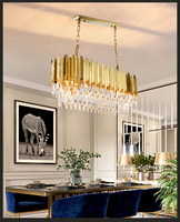 Design artistique asfour lustre de luxe en cristal halo lustre moderne