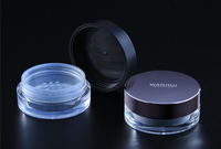 Poudre libre ronde transparente de 12,5 g pour le maquillage, OEM accepté