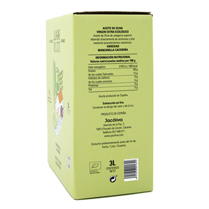 100% Manzanilla Cacerena Oil Bag En Caja 3 Litros El Lagar Del Soto Cocinar Aceite De Oliva Prensado En Frío Hecho En España - Product Image 3