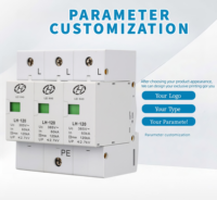 Parafoudre DC SPD T2 3P 120kA 385V AC LEI HAO à prix d'usine, dispositif de protection contre les surtensions, module enfichable pour système solaire