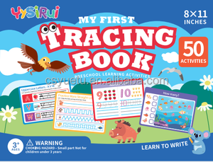 Bambini pratica di scrittura a mano apprendimento educativo tracciante penna numero di controllo alfabeto riutilizzabile libro di pratica per bambini - Product Image 6