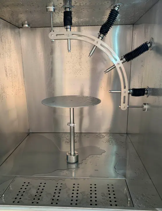 غرفة اختبار رش المياه, VDE DIN40050 IPX9K غرفة اختبار رش المياه بدرجة حرارة عالية للمنتجات في الهواء الطلق اختبار مضاد للماء