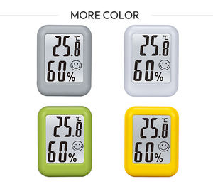 Mini thermomètre hygromètre numérique électronique sensible avec affichage <span class=keywords><strong>du</strong></span> niveau de confort - Product Image 2