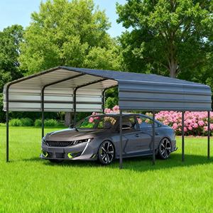 Abri de voiture en aluminium 11x19 pieds le plus populaire, haute qualité, renfort anti-vent, spacieux, idéal pour le stationnement de <span class=keywords><strong>camping</strong></span>-cars et de motorhomes - Product Image 1