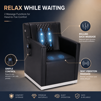 Fauteuil de Salon de Beauté Professionnel Multifonction XFMC avec Massage Électrique du Dos et Fauteuils de Massage pour Salon de Coiffure et Bar