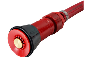 Rode kunststof spuitmond brandweerslang watermondstuk 1" 1,5" 2" 2,5" BSP/NH vrouwelijke schroefdraad voor brandweerslanghaspel verbonden met aluminium slangkoppelingen - Product Image 2