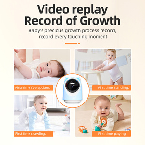 Mini Home 3MP Baby Camera Wifi foto di cattura vocale Audio bidirezionale Motion Tracking di sicurezza rete suono allarme telecamera Cctv - Product Image 4