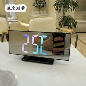 Projection <b>Clock</b> <b>Led</b> Digital Mirror Desktop Alarm <b>Clock</b> With Light Display For Desk Use - Product Image 2