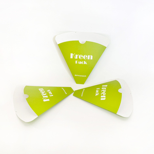 กล่องกระดาษครีปพิมพ์โลโก้ตามสั่ง ราคาส่งถูก ย่อยสลายได้ สำหรับใส่ขนมวาฟเฟิลรูปสามเหลี่ยม - Product Image 2