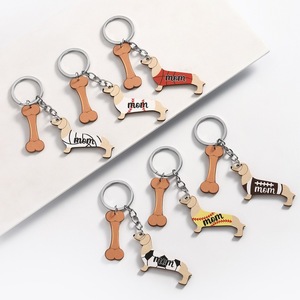 Sausage Dog Mother's Day Funny Key Chain Keychains Ring for Accessories Bag Pendant Keyring Jewelry Pet <strong>Dachshund</strong> Friends <strong>Gifts</strong> - Product Image 2
