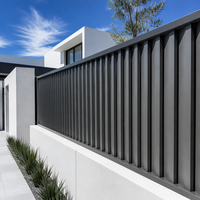 Système de clôture modulaire extérieur à montage rapide et facile pour projets commerciaux et résidentiels, clôture à lamelles en aluminium