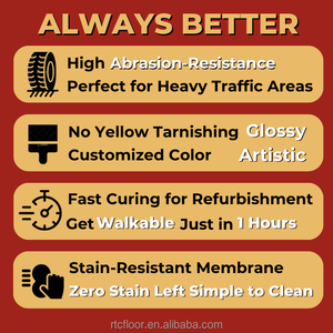 हॉट-सेलिंग तेजी से इलाज पॉलीयूरेथेन स्पष्ट एजेंट मौसम प्रतिरोधी बाहरी लचीला फर्श रक्षक टॉकोट तरल कोटिंग - Product Image 3