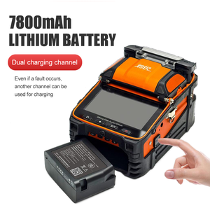 เครื่องเชื่อมต่อใยแก้วนำแสง AI-9 6 มอเตอร์ รุ่น Core Alignment  ประสิทธิภาพสูง เชื่อมต่อเร็วภายใน 5 วินาที พร้อม OPM VFL แบตเตอรี่ 7800mAh สำหรับงานก่อสร้างสายเคเบิลหลัก - Product Image 4