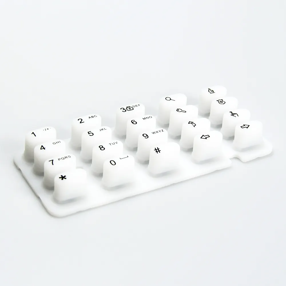 OEM Custom Silikon kautschuk Tastatur Druckknöpfe Elektronische Tastaturen Gummi knopf Made Keypad