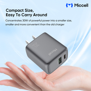 <span class=keywords><strong>Cargador</strong></span> USB-C Miccell de 20W, <span class=keywords><strong>Cargador</strong></span> de Teléfono de Doble Puerto con Carga Rápida PD, Adaptador de Pared para Teléfonos Inteligentes y Tabletas - Product Image 4