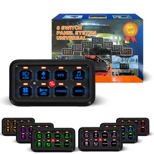 8 <b>Switch</b> Panel System Universal 12V 9-30VDC Off-Road Vehicle Control <b>Box</b> <b>With</b> LED Display For Wrangler - Product Image 4