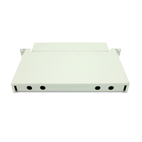 Boîtier de terminaison ODF à plaque perforée 1U 19 pouces 12, 24, 48 ports pour distribution en rack et montage sur cadre, OEM