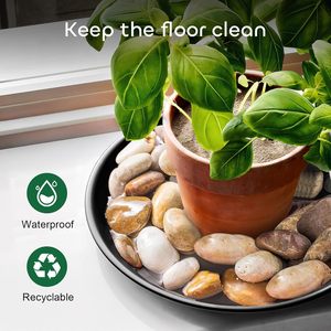 Vente en gros de soucoupe de jardin solide et épaisse de 10 pouces en plastique noir <span class=keywords><strong>pour</strong></span> plantes, grands plateaux ronds d'égouttement <span class=keywords><strong>pour</strong></span> pots de fleurs - Product Image 5