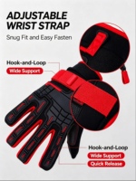 Gants de mécanicien professionnels résistants aux chocs pour réparation automobile, haute sécurité, imperméables, anti-vibrations, paume intégrale, doigts respirants