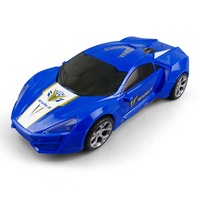 Coche de Juguete Transformable KK 2025 con Luces LED y Música, Juguete de Plástico Resistente para Niños y Niñas, Regalo Educativo
