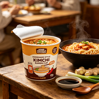 200g Spicy Kimchi Flavor Instant Ramen Noodles Korean Style Bulk Pack Halal 3 Min Cook B2B