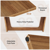 Bureau d'ordinateur exécutif Tribesigns de 70,87 pouces, mobilier de bureau moderne, mobilier de bureau le moins cher