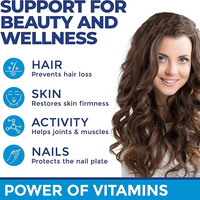 Gummies de Biotine et Collagène de Haute Qualité pour Adultes, Multivitamines Capillaires, Vitamines et Kératine pour la Peau et les Ongles – Offre Spéciale