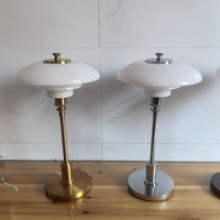 Lampe de table LED en verre à piles, style nordique classique et créatif, flexible, à intensité variable, ambiance sophistiquée et haut de gamme, vintage Bauhaus