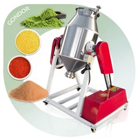 Type cacao en acier inoxydable rotatif rotatif tambour d'occasion sec 250l agitateur Mini mélangeur de poudre de laboratoire pour la nourriture