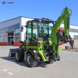 Gratis pengiriman Epa mesin traktor Backhoe Mini baru dan pemuat ujung depan desain khusus Mini 4x4 pemuat Backhoe - Product Image 1