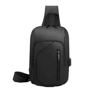 Sac de poitrine antivol portable pour randonnée, sac à bandoulière, sac de poitrine pour cyclisme avec chargement USB, vente en gros d'usine - Product Image 1