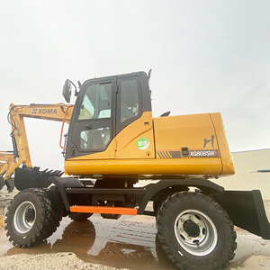 <span class=keywords><strong>XGMA</strong></span> fornitura diretta della fabbrica 8085 piccolo scavatore 8 Ton 4 ruote 55KW escavatore ruota - Product Image 6