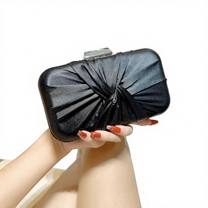 New Cross-border High-grade Polyester Satin Celebrity Evening <b>Small</b> Shoulder Crossbody Fold Chain Urban <b>Bag</b> Tanjing - Product Image 1